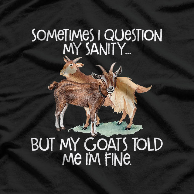 Hilarious Goat Lover Talk with Goats Funny T-Shirt