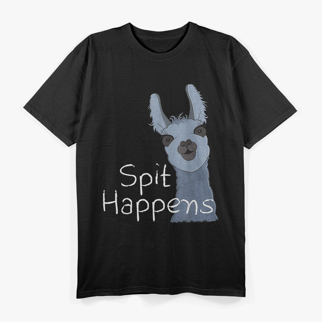 Funny Llama, Spit Happens T-Shirt