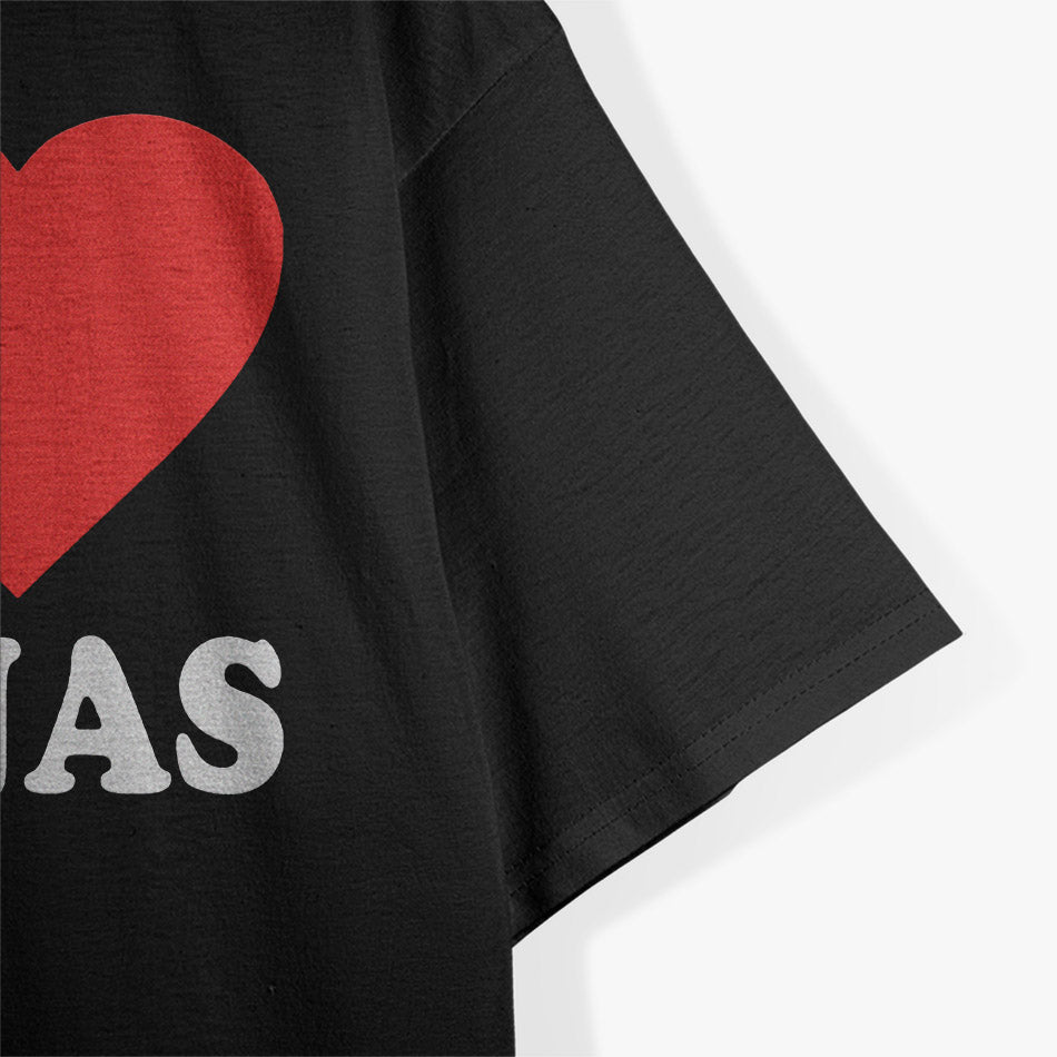 I Love Latinas Funny Heart Graphic Latino Culture T-Shirt