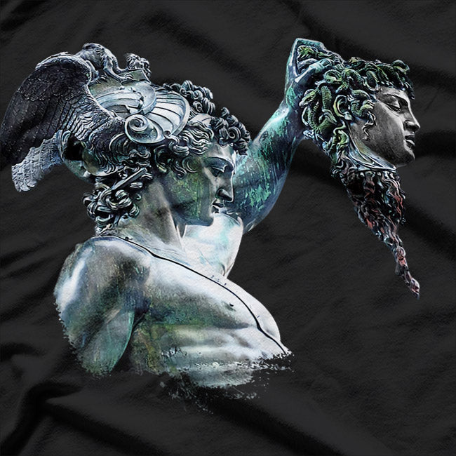Perseus and Medusa - Greek Mythology Battle T-Shirt