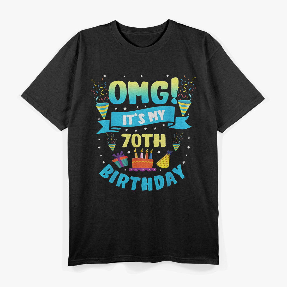 OMG I’m 70 – Funny 70th Birthday Celebration T-Shirt
