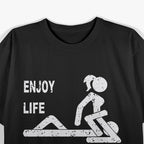 Eat Well, Live Happy: Food Lover’s Motto T-Shirt