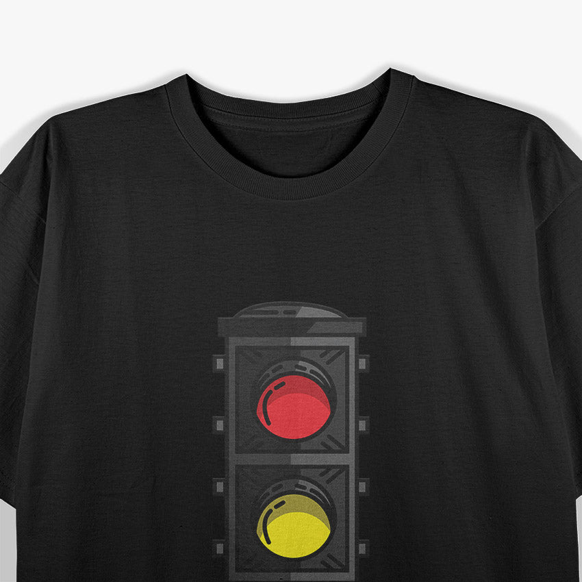 Funny Traffic Light Costume - Stop, Go, and Yield T-Shirt