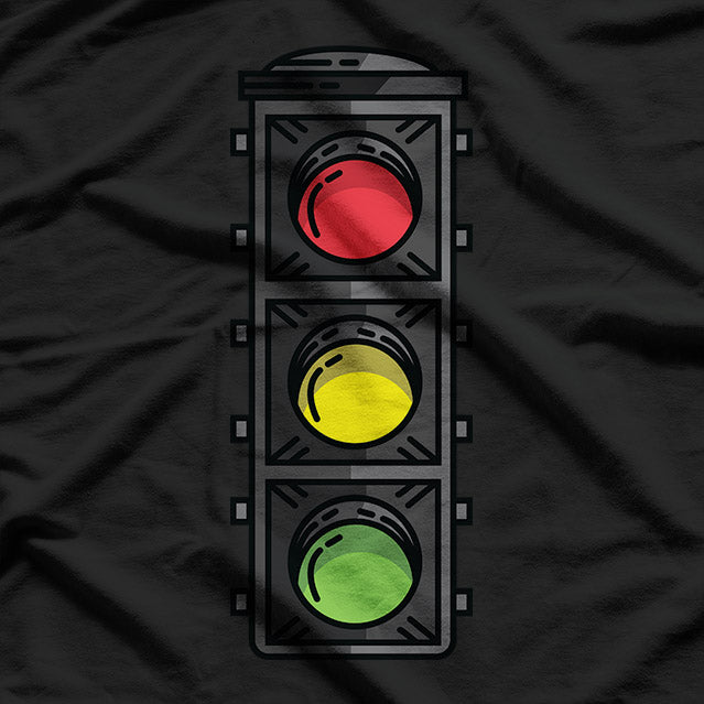 Funny Traffic Light Costume - Stop, Go, and Yield T-Shirt