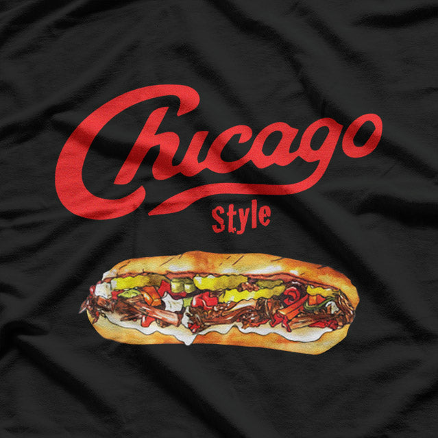 Italian Beef Sandwich: Classic Chicago Style T-Shirt