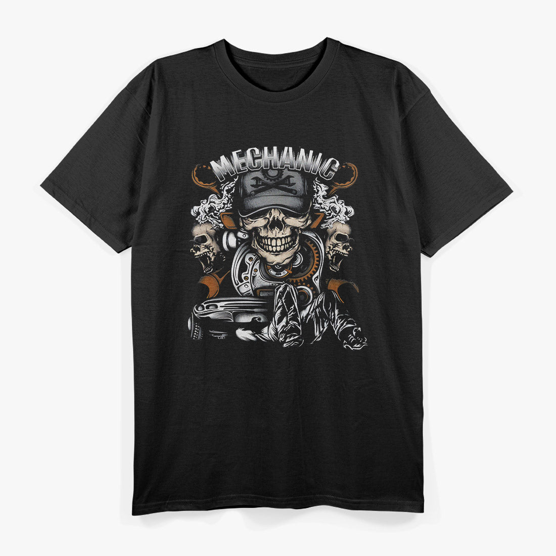 Mechanic Skull – Fix My Car Auto Repair Garage T-Shirt