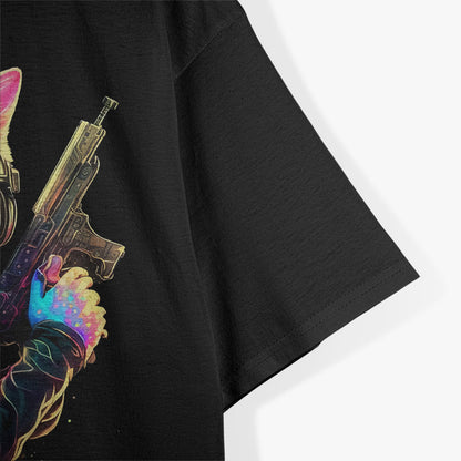 Men’s Funny Cat Kitty Gun Meme T-Shirt