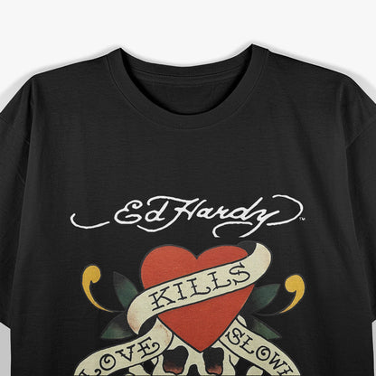 Love Kills Slowly: Ed Hardy-Inspired Cool T-Shirt