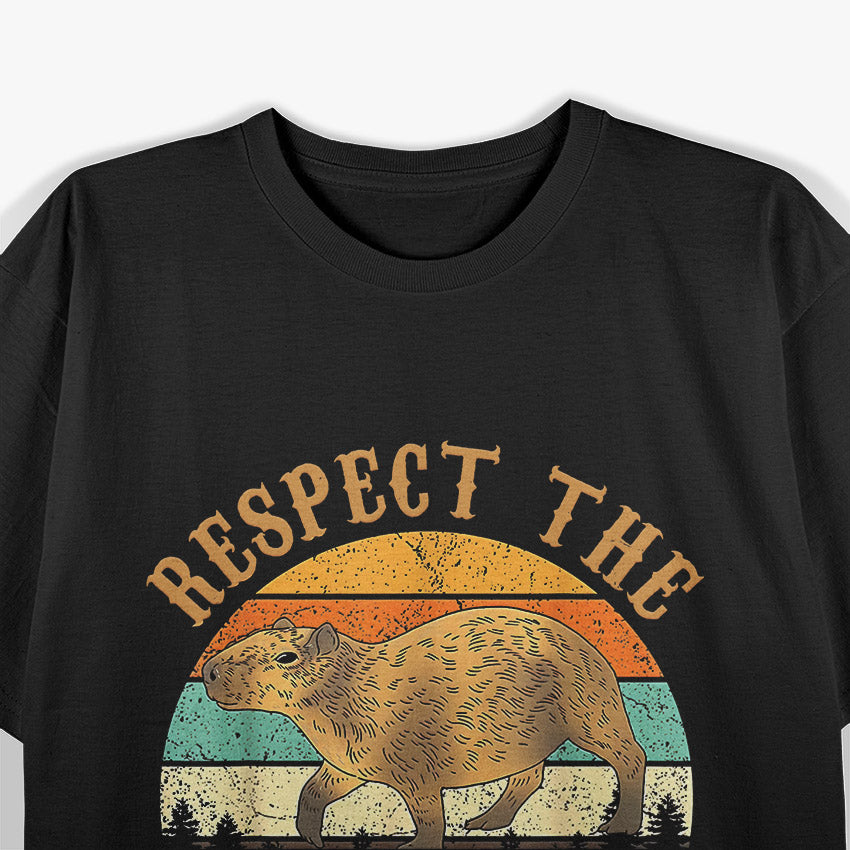 Respect the Capybara - Funny & Chill T-Shirt