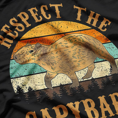 Respect the Capybara - Funny & Chill T-Shirt