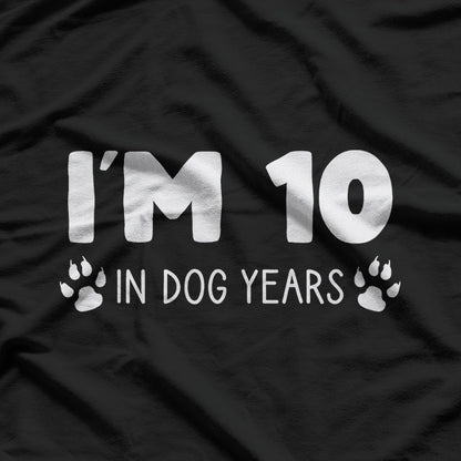 I’m 10 In Dog Years 70th Birthday T-Shirt