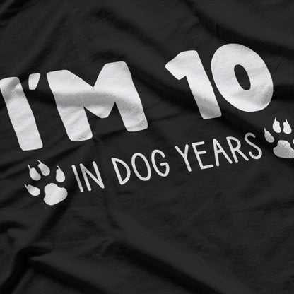 I’m 10 In Dog Years 70th Birthday T-Shirt