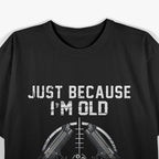 Funny Aging Humor – Out of Range Quote Graphic T-Shirt
