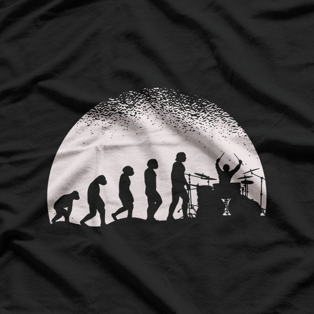 Drummer Evolution: From Beats to Beasts T-Shirt