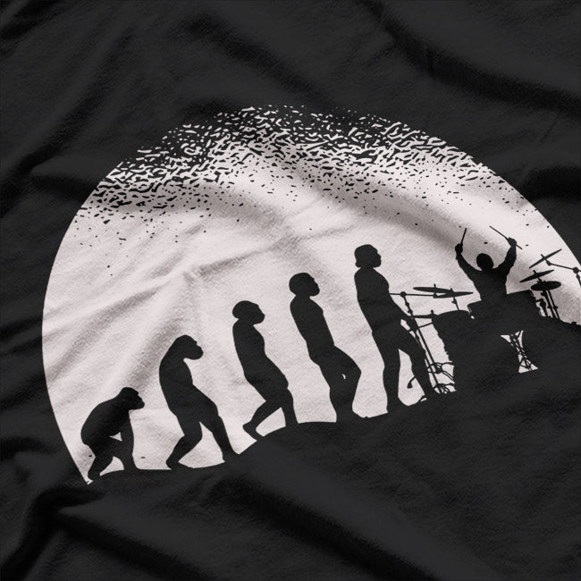 Drummer Evolution: From Beats to Beasts T-Shirt