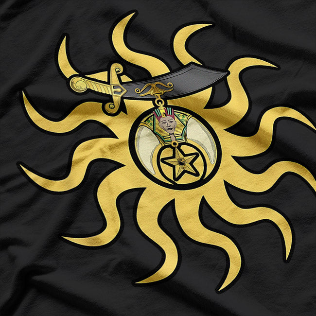 Shriner Sun - Masonic Symbol of Honor T-Shirt