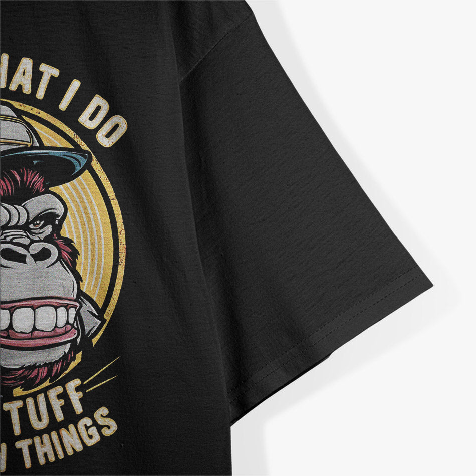 Funny Fix-It Monkey I Repair Stuff & Know Things  T-Shirt