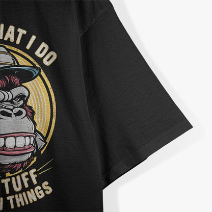 Funny Fix-It Monkey I Repair Stuff & Know Things  T-Shirt