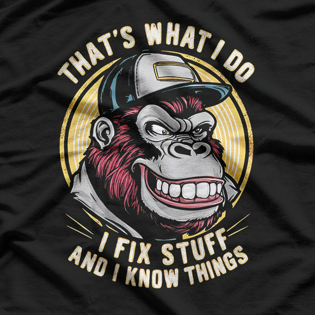 Fixing Life’s Problems and Knowing a Monkey or Two T-Shirt