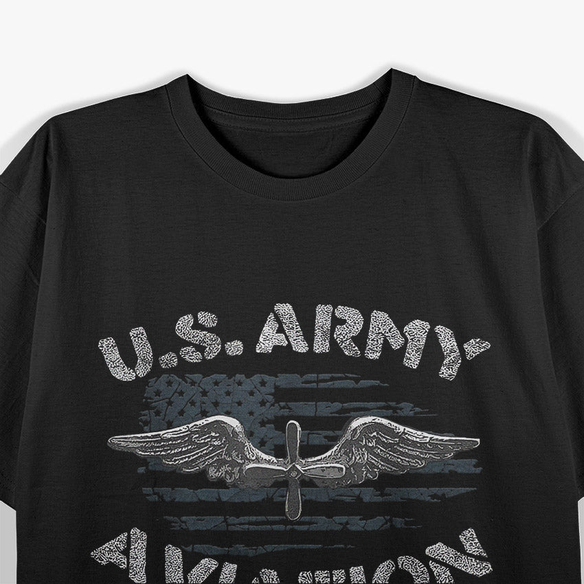 US Army Aviation Military Airplanes Helicopter Pilot T-Shirt