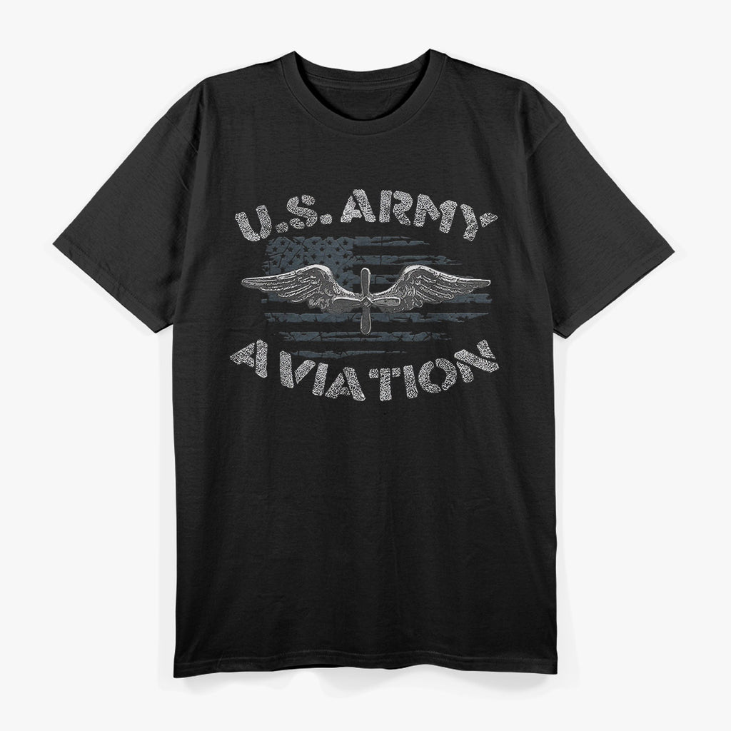 US Army Aviation Military Airplanes Helicopter Pilot T-Shirt