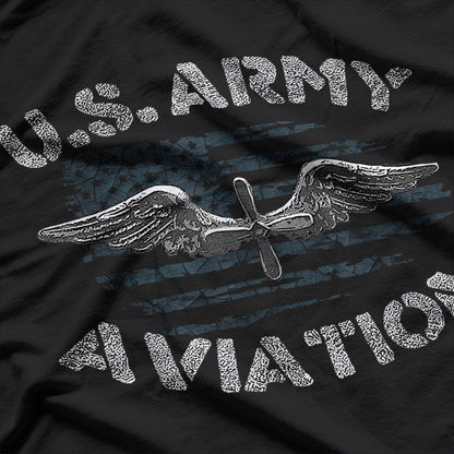 US Army Aviation Military Airplanes Helicopter Pilot T-Shirt