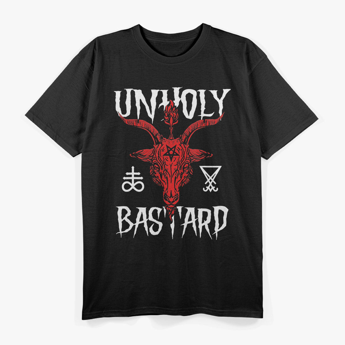 Baphomet Unholy Bastard Dark Occult T-Shirt
