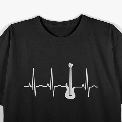 Bass Guitar Player Heart T-Shirt