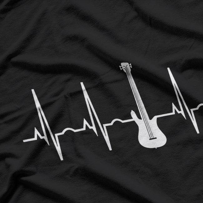 Bass Guitar Player Heart T-Shirt