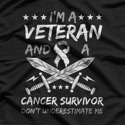 Cancer Survivor Strong – Veteran Chemotherapy Warrior Fighter T-Shirt