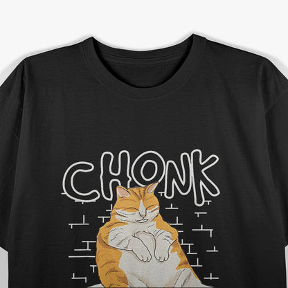 Fat Cat Chonk Scale: Meme Cat Lover’s Delight T-Shirt