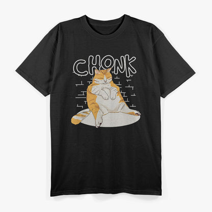 Fat Cat Chonk Scale: Meme Cat Lover’s Delight T-Shirt