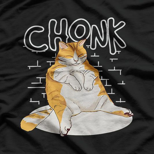 Fat Cat Chonk Scale: Meme Cat Lover’s Delight T-Shirt