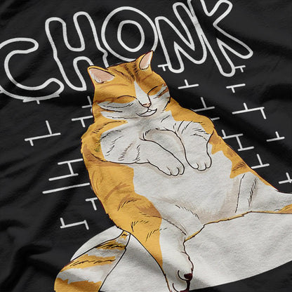 Fat Cat Chonk Scale: Meme Cat Lover’s Delight T-Shirt