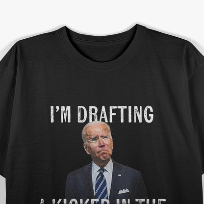 Drafting a Kicker - First Round Humor T-Shirt