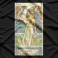 Luna & Moon Goddess Vintage Art Nouveau Witchcraft Magic T-Shirt