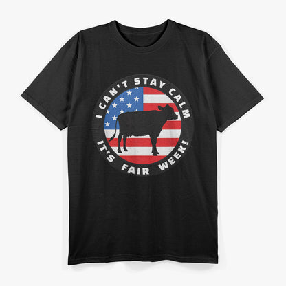 Patriotic Cattle Cow Calf County Farm Pride T-Shirt