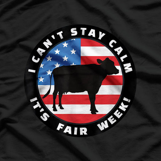 Patriotic Cattle Cow Calf County Farm Pride T-Shirt