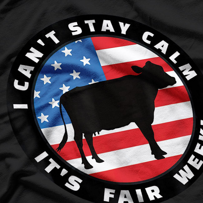 Patriotic Cattle Cow Calf County Farm Pride T-Shirt