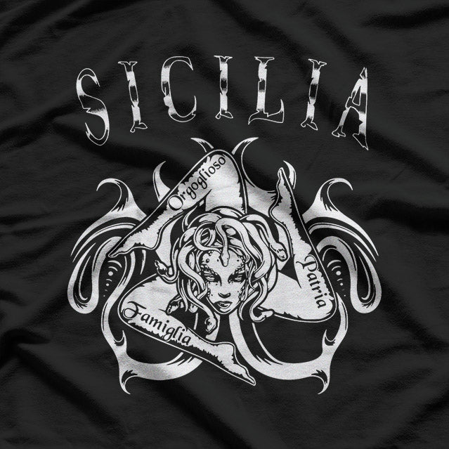 Sicilia Trinacria - Symbol of Sicily and Italy T-Shirt