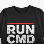 Run CMD Computer Programmer Geek T-Shirt