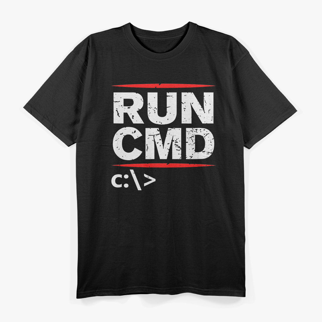 Run CMD Computer Programmer Geek T-Shirt