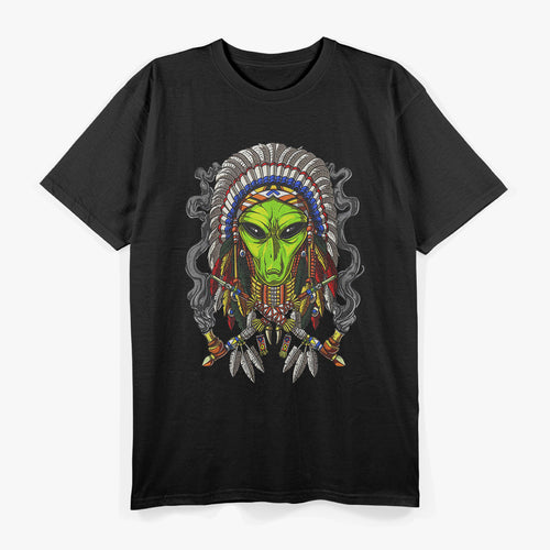 Alien Native American Chief T-Shirt