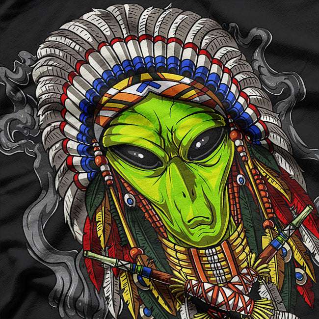 Alien Native American Chief T-Shirt
