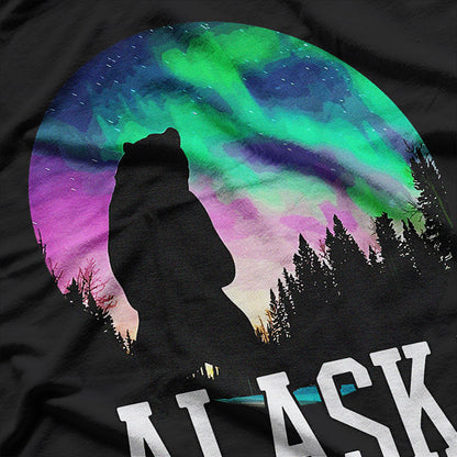 Alaska Northern Lights Adventure – Cool Wilderness Outdoor Travel T-Shirt