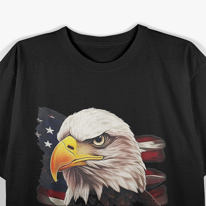 Patriotic USA – American Bald Eagle Flag T-Shirt