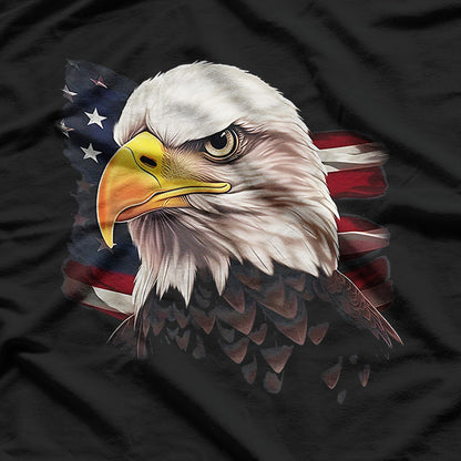 Patriotic USA – American Bald Eagle Flag T-Shirt