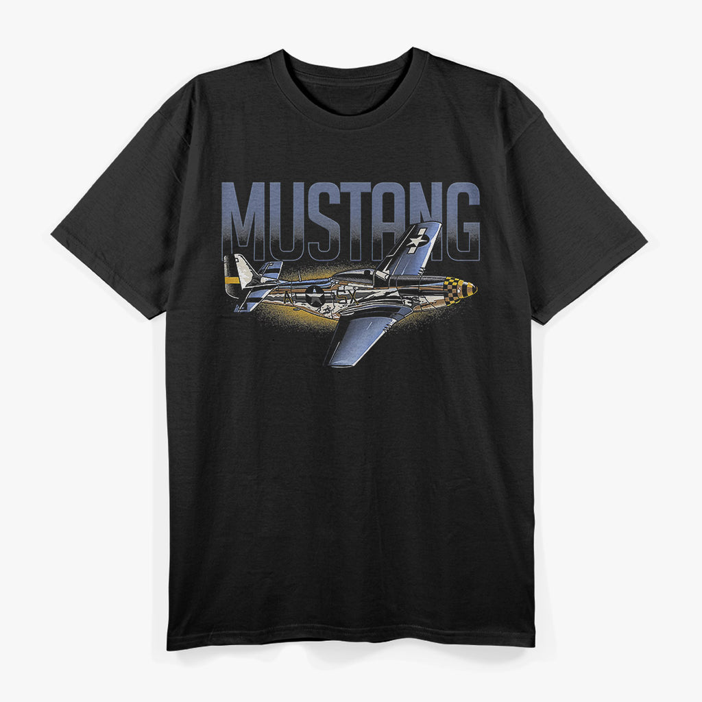American Classics P-51 Mustang – WWII Military Airplane T-Shirt