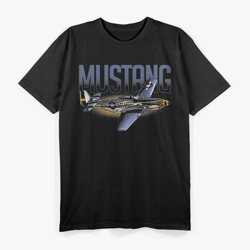 American Classics P-51 Mustang – WWII Military Airplane T-Shirt