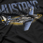 American Classics P-51 Mustang – WWII Military Airplane T-Shirt